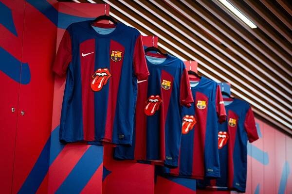 Spotify and FC Barcelona Team Up With The Rolling Stones on a Special El Clásico Shirt, Merchandise Collection, and Matchday Playlist — Spotify