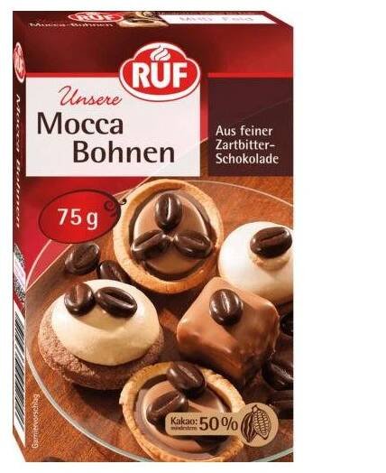 Zdobení kávová zrna 75g - RUF