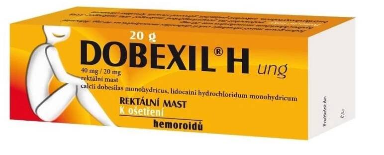 DOBEXIL H UNG Rektální mast 20 g II (Léky na hemoroidy)