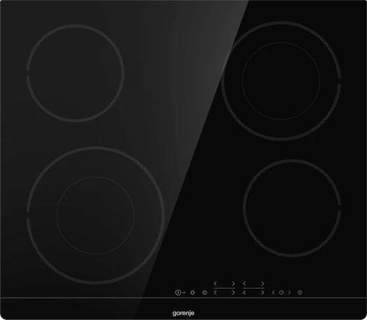 Gorenje ECT644BSC Sklokeramická deska, 4 HiLight zóny, černá