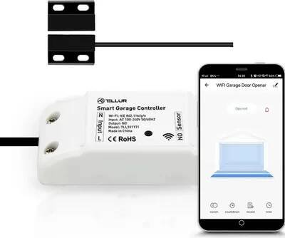 Obrázek produktu pro Tellur WiFi Inline Switch, 2200W, white, Bílá, Knoflíky, Wi-Fi, Řízení spotřeby energie, Bezdrátový, 802.11b, 802.11g, Wi-Fi 4 (802.11n)