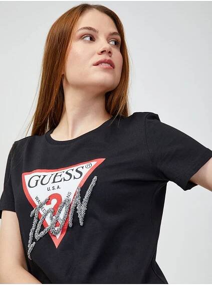 Guess - Černé dámské tričko Guess | ZOOT.cz