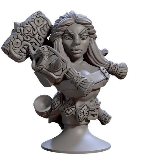Busta Female Dwarf, Berserker