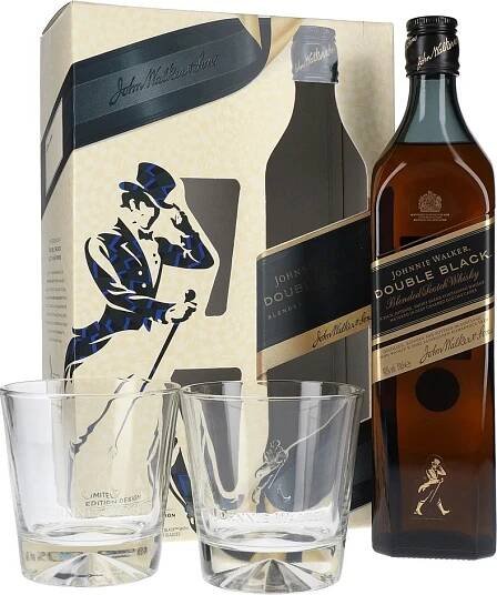 Johnnie Walker Black Label 12y 40% 0,7 l (dárkové balení 2 sklenice)