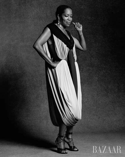 regina king for harpers bazaar april 2024