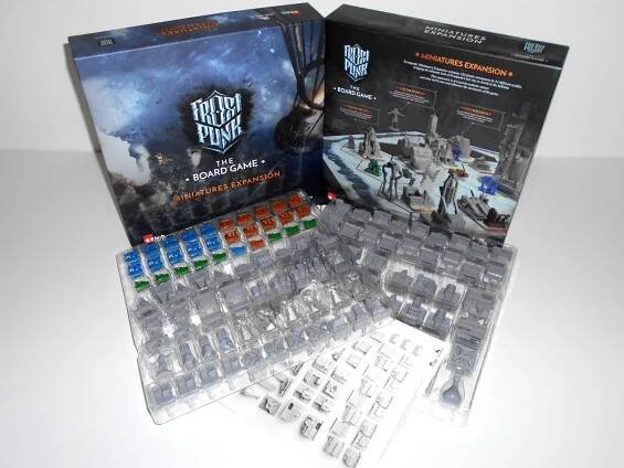 Frostpunk: Desková hra; foto: miniatury, cover