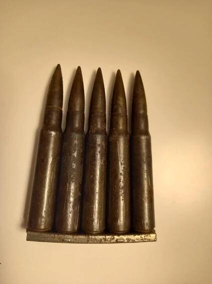 Náboje 7,92 x 57mm Mauser 5 kusů v rámečku