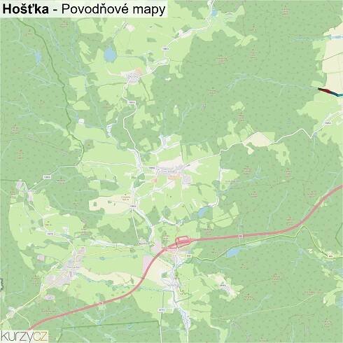 Hošťka - mapy | Kurzy.cz