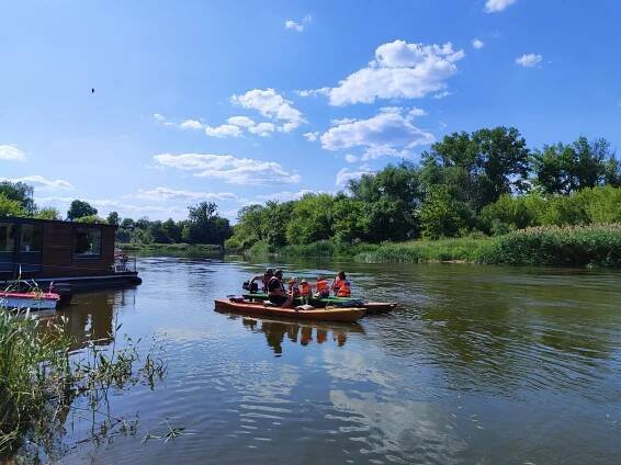 Wyprawa tratwa/rower Stobnica - Przystań Kowale