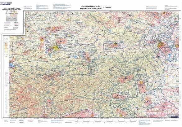 Letecká ICAO mapa Rakouska 1:500 000 (2022) - AirGuru.cz