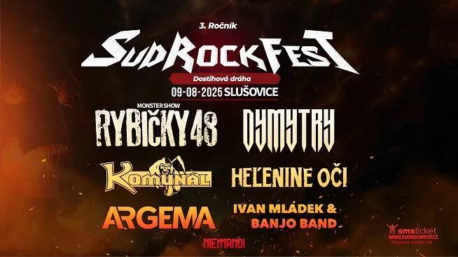 SudRockFest 2025 - Rybičky 48, DYMYTRY, Komunál... - Horní Podřevnicko