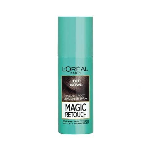 L ́Oréal Paris Magic Retouch, sprej pro okamžité zakrytí odrostů, tm. hnědá, 75 ml