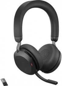 Jabra Evolve2 75 telefon Sluchátka On Ear Bluetooth®, kabelová stereo černá Redukce šumu mikrofonu regulace hlasitosti,