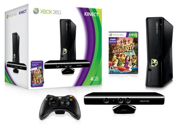 Pronájem herní konzole XBox360 + pohybový senzor Kinect včetně 2 her