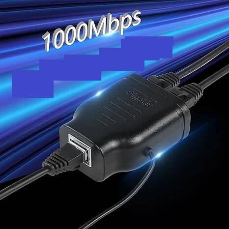 Rozbočovač s napájecím portem USB 1000/100Mbps počítač router televizor Výrobce ARTHON
