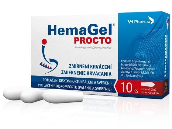 Hemagel PROCTO rektální čípky 10 ks
