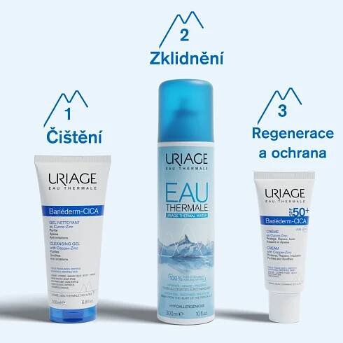 Uriage Bariéderm Cica Creme SPF 50 reparativní krém na popraskanou pokožku 40 ml