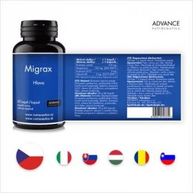 Advance nutraceutics ADVANCE Migrax 60 kapslí - relaxace a uvolnění hlavy