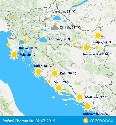 Počasí 2.7.2019