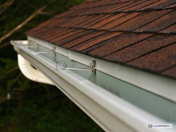 Fotografie: Střešní krytina a okap - detail. - ČESKÉSTAVBY.cz