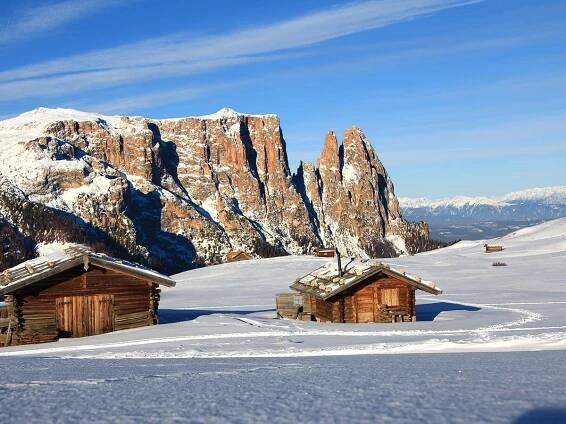 Winterurlaub in Kastelruth - Ferienwohnung Seiser Alm im Winter ᐅ