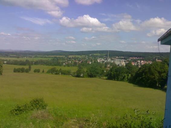 Pohled na Nové Město pod Smrkem