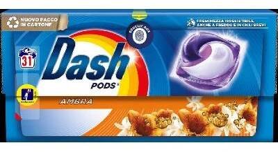 Dash Pods Ambra Kapsle na praní NEW 31 Ks