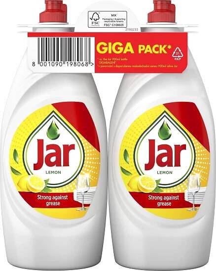 Jar Lemon prostředek na nádobí 2x900ml - skladem