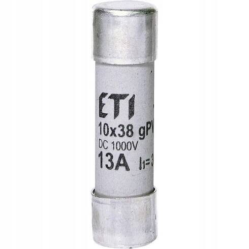 002625078 Pojistka válcová CH10x38 gPV 13A/1000V DC, ETI