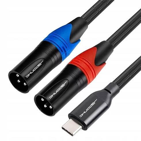 Kabel konektor USB-C na 2x XLR 1.5m Shudder PREMIUM konektor - USB C - 2XLR, 2 XLR
