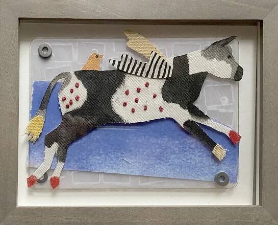 Speckled Cow and Companion ~ Barbara Brown~ SOLD