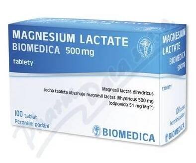 Magnesium Lactate Biomedica 500mg tbl.nob.100