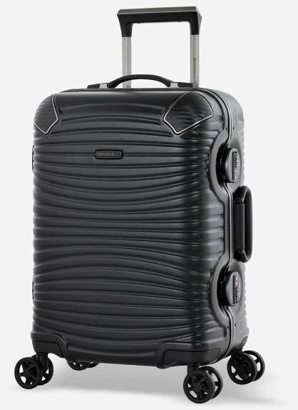 Eminent Gold Jetstream Cabin Size Suitcase Black Front View