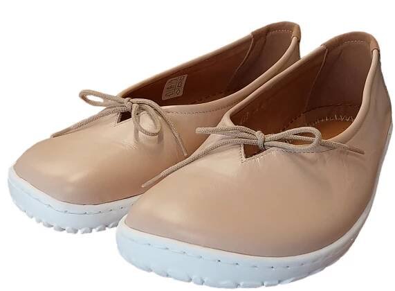 Kožená barefoot balerína Ok Bare - Peach BF 2339 béžová (5)