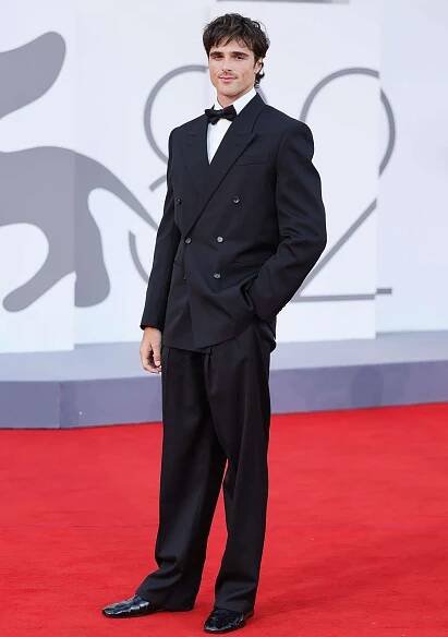 Jacob Elordi attends the "Frankenstein" red carpet during the 82nd Venice International Film Festival on August 30, 2025