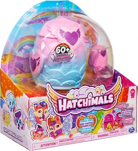 Hatchimals Mini Family Pack domeček s rodinkou