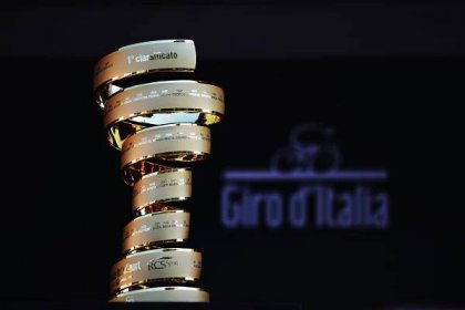 The Trofeo Senza Fine, the Giro's never-ending trophy.