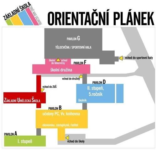 Orientační plánek školy - Škola - Základní škola Zruč nad Sázavou
