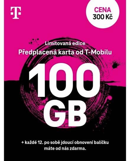 T-Mobile 100 GB dat jen za 300 Kč měsíčně SIM karta - LIMITOVANÁ EDICE DATOVÁ SIM - www.velmo.cz