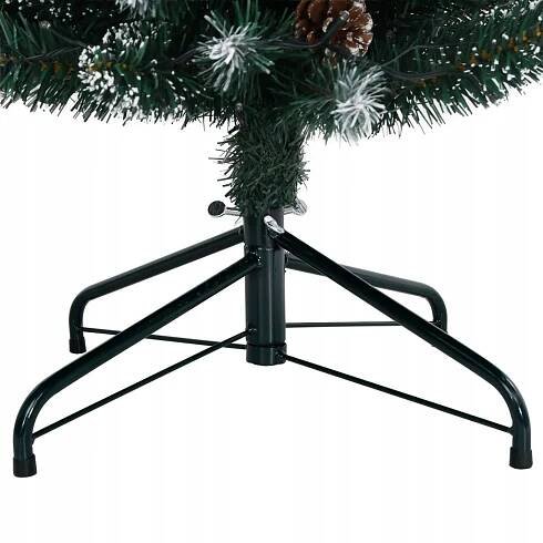 Umělý, štíhlý vánoční stromek, 150 LED světel, 150 cm Maximální šířka 43 cm