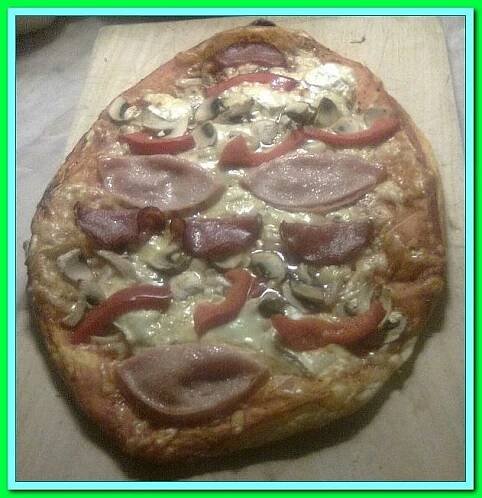 Velikonoční pizza vejce