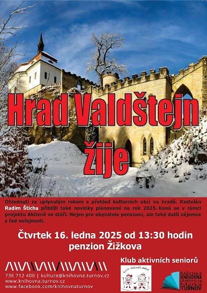 Na hradě Valdštejně to žije – Městská knihovna Antonína Marka Turnov