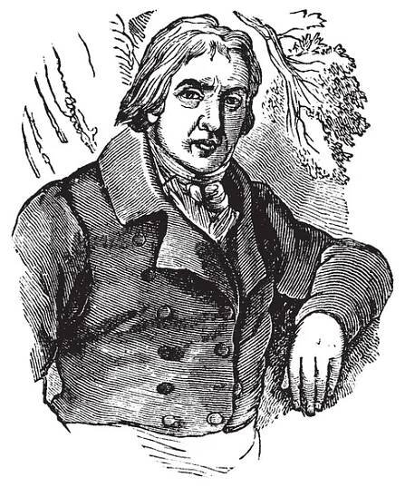 Edward Jenner, 1749-1823, byl anglický lékař a vědec, který byl průkopníkem vakcína proti neštovicím, vintage kreslení čar nebo gravírování obrázku — Ilustrace