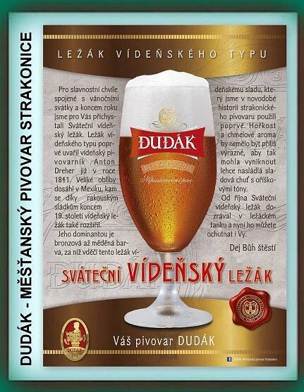 DUDÁK – Měšťanský pivovar Strakonice: Už dozrává další naše novinka – Sváteční vídeňský ležákZa krásnější Vimperk
