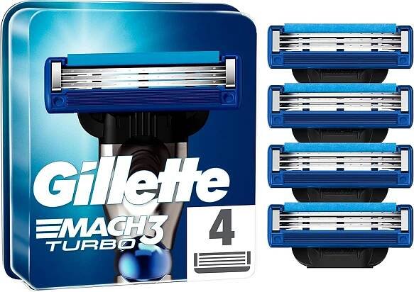 Gillette náplně Mach3 Turbo 4 kusy EAN (GTIN) 8001090429216