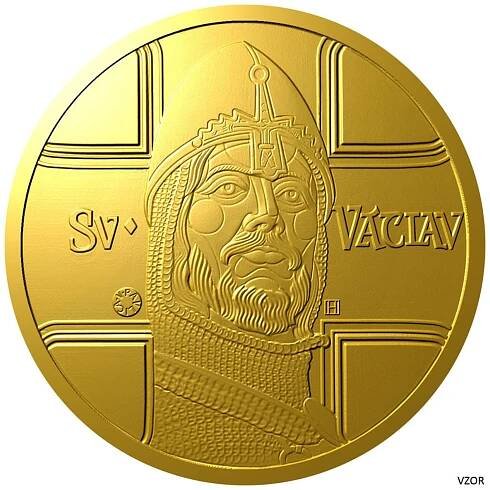 Zlatý 3-dukát sv. Václava se zlatým certifikátem - ak. mal. Vladimír Pavlica proof | Česká mincovna