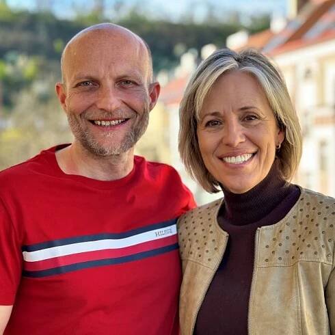 Alena Zárybnická a herec Jiří Ployhar | foto: Zdeněk Novák,  Český rozhlas