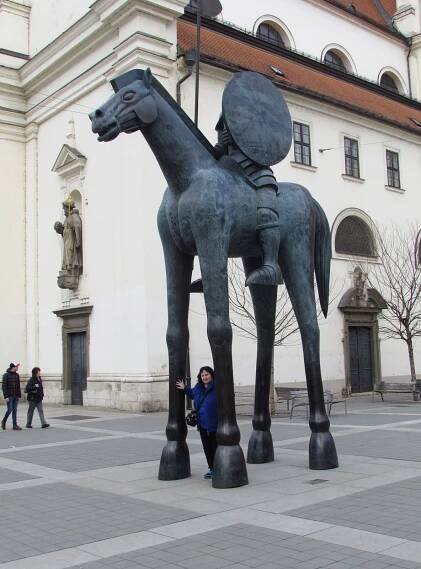 Fotogalerie Brno - socha koně s markrabětem Joštem - č. 1509146 ...