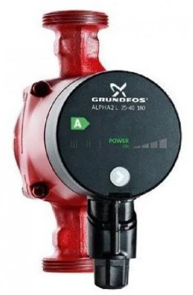 Grundfos ALPHA2 L 25-40 180 1x230 V, 95047562 DUOPAC
