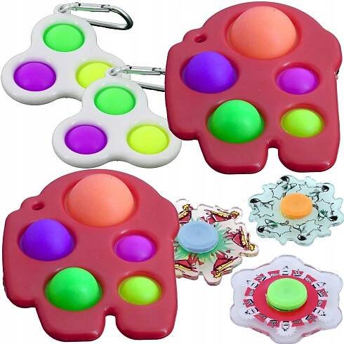 7x POPIT FIDGET ANIME PUSH BUBBLE Antistres Spiner